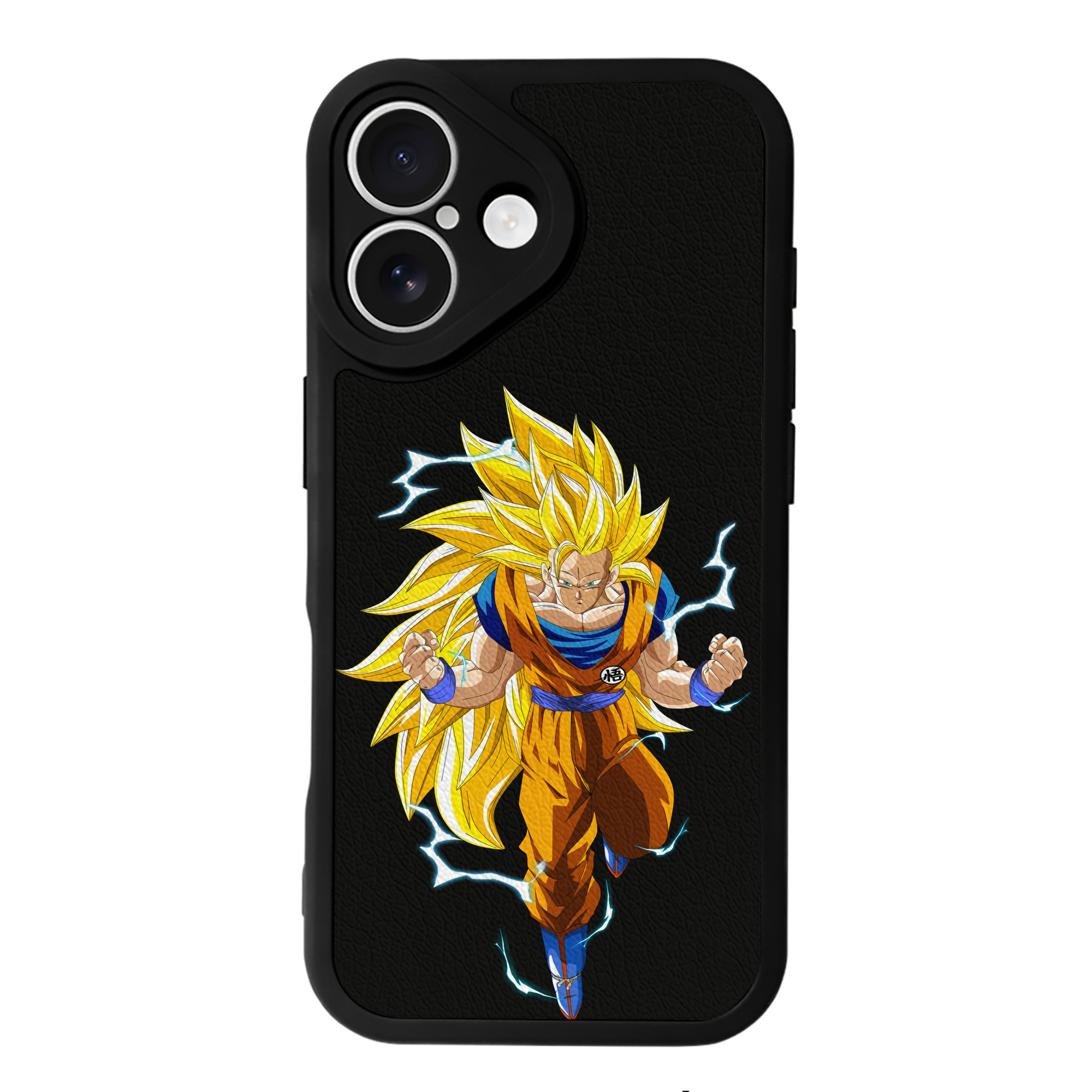 （画像用） ドラゴンボール 孫悟空（そん ごくう）Son Goku カカロット DRAGON BALL Kakarotto 【iPhone 16シリーズ対応】シリコンスマホケース（レザー調） 材質：シリコン